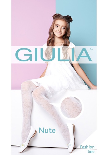 Состав:
Полиамид 100%
	Тонкие детские колготки плотностью 20 ден, с усиленными шортиками и широким поясом. По всей ноге модели размещен тюлевый узор 