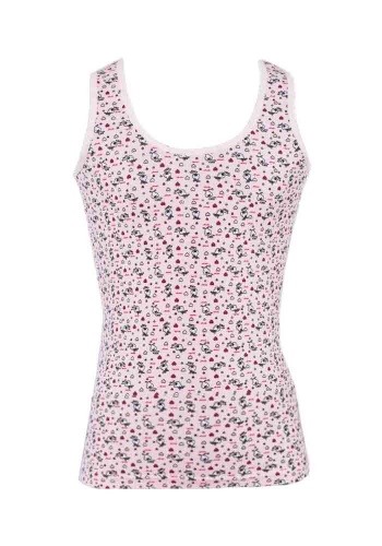 Состав:
Хлопок 95%
Эластан 5%
	Детская майка для девочек. 