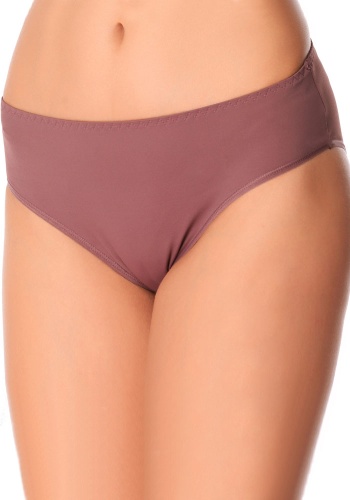 Состав: 

Полиамид 85%
Эластан 8%
Хлопок 7%

	Трусики из эластичного полотна с микроволокном с широкой боковой деталью, со средней линией талии. Срезы пройм обработаны тесьмой плоским швом.