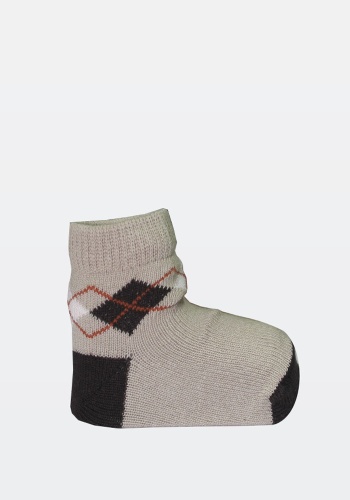 Состав: 
Хлопок 80%, 
Полиамид 18%, 
Эластан 2%
	Ясельные демисезонные носки на мальчиков.