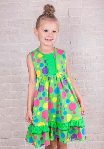 Состав:
Кулирка
Хлопок 100%
	Платье для девочки. Без рукава.