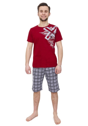 Состав: 

Кулирка
Хлопок 100%

	Костюм состоит из  футболки и шорт. Футболка свободного кроя,с модным принтом, шорты с удобными карманами. 


Обратите внимание: расцветка товара на сайте может отличаться от фактической расцветки. Оптовый склад ост