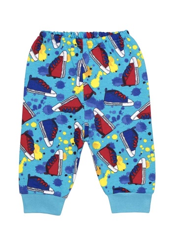 Состав:
Футер
Хлопок 100%
	Штанишки ясельные, внизу на манжетах.  