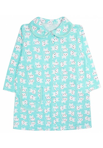 Состав:
Кулирка
Хлопок 100%
	Детский халат на пуговицах. 