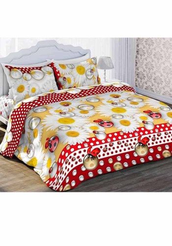 Ткань: Бязь БИО комфорт
Состав: Хлопок 100%

Комплект постельного белья «Солнечный» выполнен из биологически чистой и натуральной ткани БИОкомфорт. Это высококачественная бязь, изготовленная из 100% хлопка с повышенными экологическими и гигиеническими 