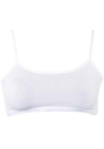 Состав:
Хлопок 95%
Эластан 5%
	Детское бюстье для девочки на тонких бретельках.