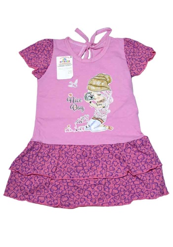 Состав:
Кулирка
	Детское платье с юбкой два волана. 