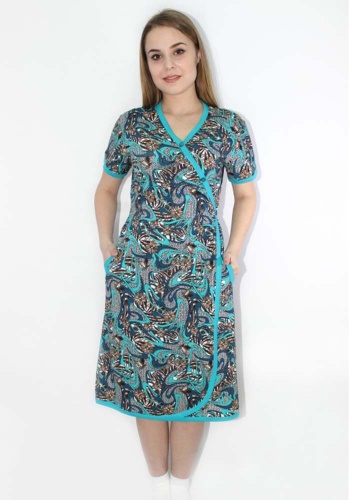 Состав:
Хлопок 100%
	Халат женский.