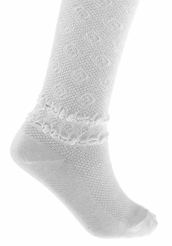 Состав:

Хлопок 85%, 
ПА 10%, 
Эластан 5%

	Детские колготки с ажурным эффектом состоят из экологически чистых материалов. Приятная на ощупь ткань исключит риск возникновения аллергии или раздражения при соприкосновении с нежной детской кожей. Прост