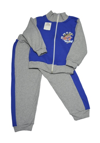 Состав:
Интерлок
	Детский спортивный комплект (кофта + брюки) с рисунком. 