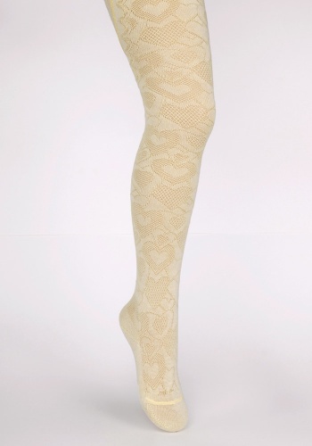 Состав: 
Хлопок 80%, 
Полиамид 18%, 
Эластан 2%
	Демисезонные колготки для девочек с рисунком, имитирующим ажур. Хлопок внутри. 