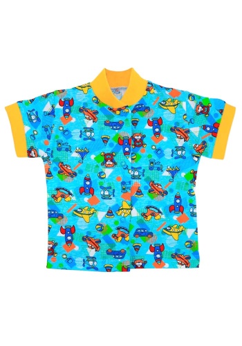 Состав:
Кулирка
Хлопок 100%
	Кофточка на кнопочках, с коротким рукавом.