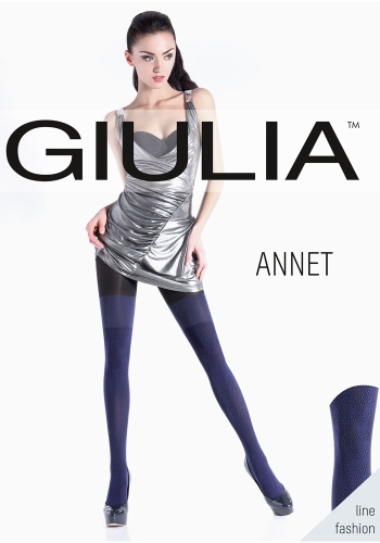 Состав:
Полиамид 85%, 
Эластан 14%, 
Хлопок 1%
	Непрозрачные фантазийные колготки плотностью 60 ден, с усиленным плоским швом, х/б ластовицей и комфортным широким поясом, снизу имитация ботфорт с узором 