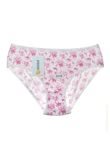 Состав:
Модал 95%
Эластан 5%
	Женские трусы-баталы. Пояс и проймы из мягкой резинки. Узоры ассорти. 
