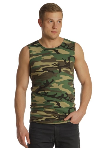 Состав:
Кулирка
Хлопок 100%
	Майка мужская прилегающего силуэта на широких бретелях. Низ изделия обработан швом в подгибку. 