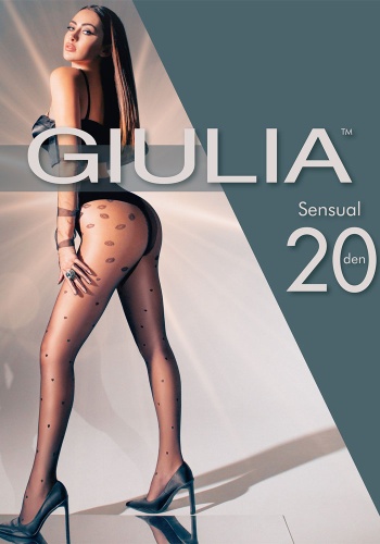 Состав:
Полиамид 87%
Эластан 12%
Хлопок 1%
     Тонкие фантазийные колготки с оплетенным эластаном, плотностью 20 ден, с широким комфортным поясом, х/б ластовицей и усиленными плоскими швами. Верх модели украшен тканым узором в виде поцелуйчиков, 