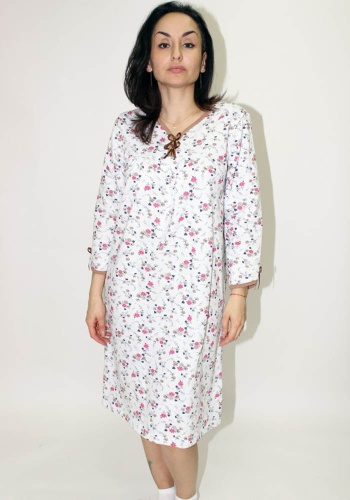 Состав: 
Хлопок 100% 
	Сорочка женская.

Обратите внимание: расцветка товара на сайте может отличаться от фактической расцветки. Оптовый склад оставляет за собой право поставить товар любого цвета, который имеется на данный момент.	