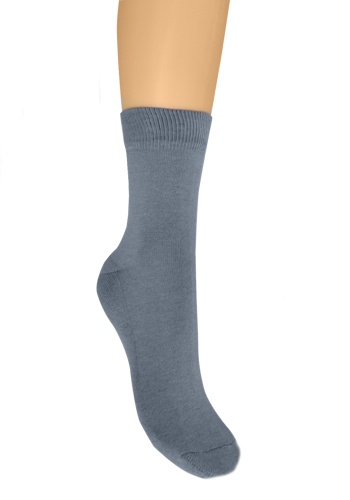 Состав: 
Хлопок 90%, 
ПА 7%, 
Эластан 3%
	Детские носки из хлопка. Плюшевый след.