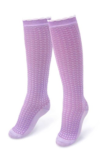 Состав: 
Хлопок 85%, 
ПА 12%, 
Эластан 3%
	Детские получулки из хлопка. Рельефный рисунок, борт с рюшкой.