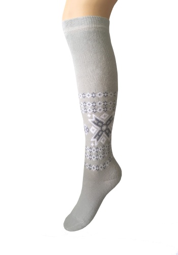 Состав:
Хлопок 85%
Полиамид 10%
Эластан 5%
	Зимние получулки женские с плюшем внутри и рисунком по паголенку.