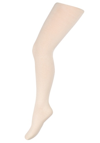 Состав:
Хлопок 76%, 
Полиамид 21%, 
Эластан 3%
	Однотонные классические детские колготки цвета панна, с большим содержанием хлопка.