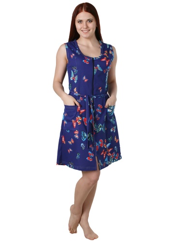 Состав:
Кулирное полотно
Хлопок 100 %
	Халат женский 