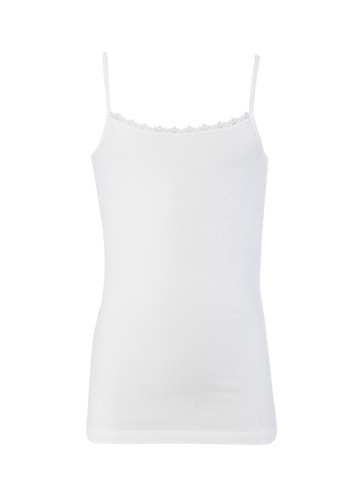 Состав:
Хлопок 95%
Эластан 5%
	Детская майка для девочек. 