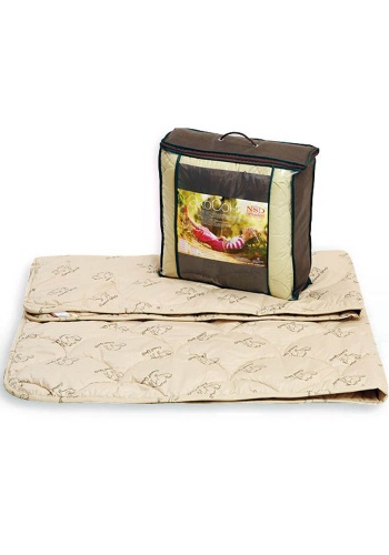 Чехол: 
Хлопкополиэфирная ткань.
Наполнитель: 
Полиэфирное волокно+верблюжья шерсть (15-20%).