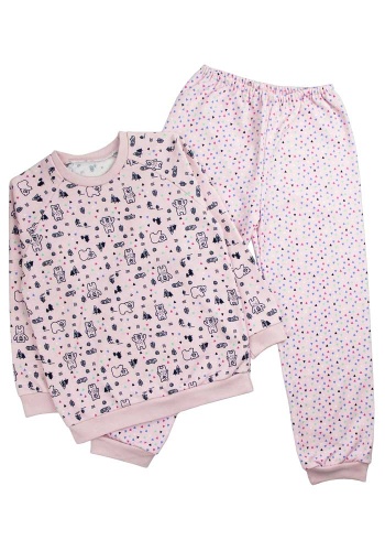 Состав:
Футер
Хлопок 100%
	Пижама для девочки. Цвета ассорти.