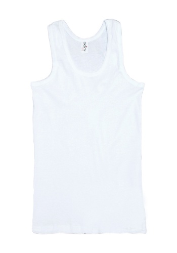 Состав:
Хлопок 100%
	Мужская однотонная майка. 