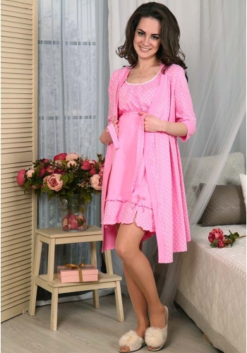 Состав:
Кулирка
Хлопок 100%
    Хлопковый комплект для беременных: халат на запах и удобная сорочка для кормления.