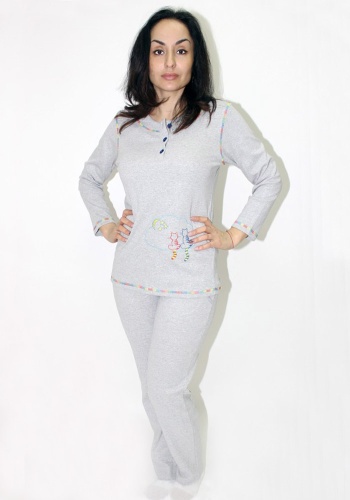 Состав:
Интерлок пенье
Хлопок: 100%.
	Комплект женский.