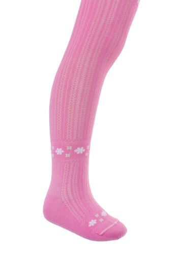 Состав:
Хлопок 74%
Полиамид 24%
Эластан 2%
	Ажурные колготки, с рисунком, для девочки.