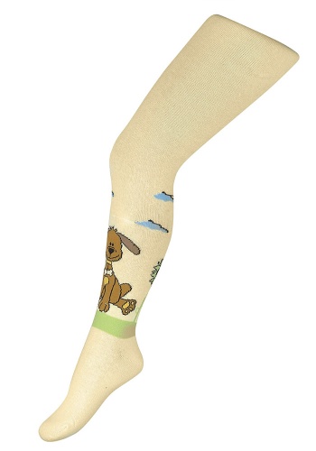 Состав:

Хлопок 76%, 
Полиамид 21%, 
Эластан 3%

	Качественные детские хлопковые колготки с рисунком милой собачки на полянке в нижней части изделия. Эти симпатичные колготки понравятся Вашей моднице и дополнят ее гардероб.