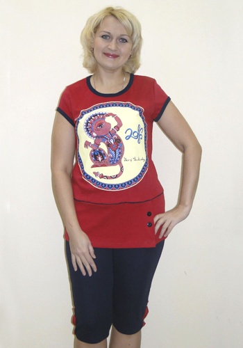 Состав:
Кулирка
	Костюм женский 