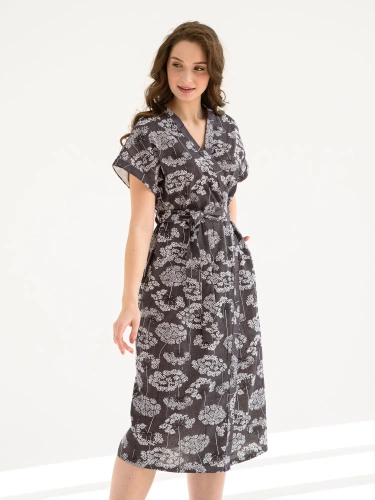 Оптима 2177-К Луговые цветы халат женский, 52, шт