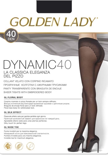 Состав:
Полиамид 88%, 
Эластан 12% 
	Эластичные колготки с элегантными ажурными трусиками. Комфортные швы, прозрачные мыски. Без ластовицы.