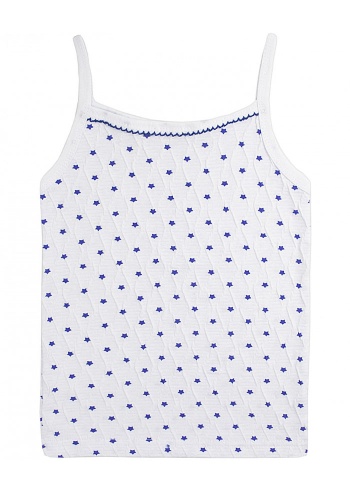 Состав:
Кулирка жатка
Хлопок 100%
	Майка для девочки жатка, на тонких лямочках.