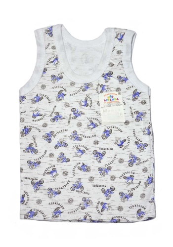 Состав:
Кулирка
Хлопок 100%
	Майка детская.