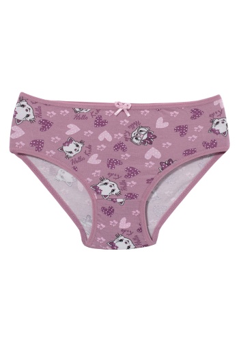 Состав:
Хлопок 95%
Эластан 5%
	Детские трусы для девочек. 