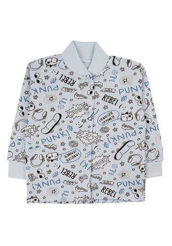 Состав:
Футер 
Хлопок 100%
	Кофточка ясельная, утепленная футером, на кнопках, с манжетами на рукавах.