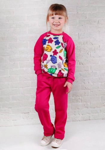 Состав:
Футер
Хлопок 100%
	Комплект детский комбинированный (кофта + брюки).