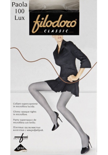 Состав:
Полиамид 92%, 
Эластан 7%, 
Хлопок 1%  
   Теплые шелковистые колготки из микрофибры с лайкрой 3D, однородные по всей длине, плотностью 100 ден, с широким комфортным поясом и х/б ластовицей.