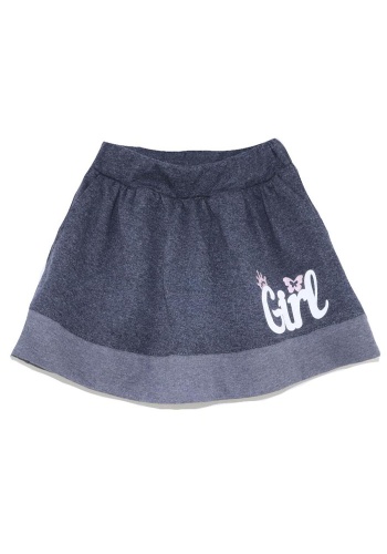 Состав:
Кулирка
Хлопок 100%
	Детская юбка с апликацией, подол общит яркой тканью. 