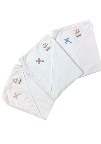 Состав:

Интерлок
Хлопок 100%

Пеленка для крещения с уголком. 