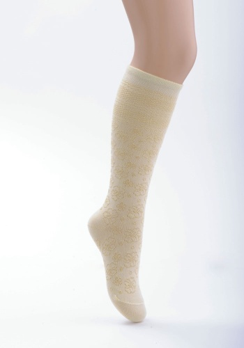 Состав: 
Хлопок 76%, 
Полиамид 22%, 
Эластан 2%
	Летние гольфы, с имитацией ажура.