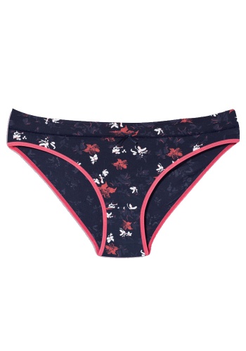 Состав:
Вискоза 95%, 
Эластан 5%
	Женские трусы слипы с рисунком. Спереди широкий мягкий пояс без резинки, по центру маленький бантик. Низкая посадка.