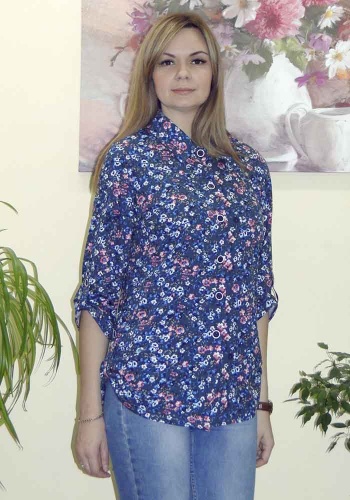 Состав:
Кулирка
	Рубашка женская 