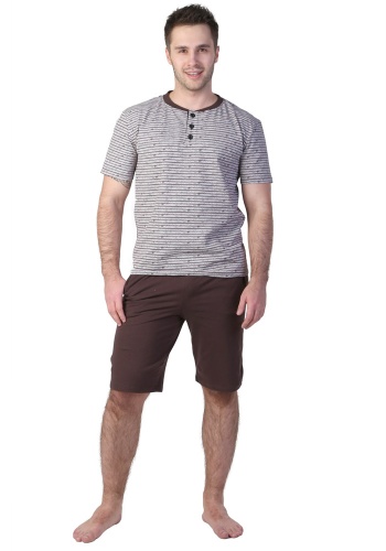 Состав:
Кулирка
Хлопок 100%
	Комплект пижама мужской 