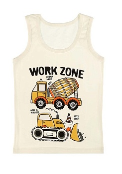 Состав:
Хлопок 100%
	Детская майка для мальчика. 